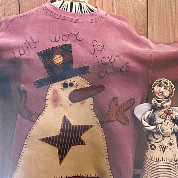 Memes Quilts MQ292 Pattern Workin For Ice Cubes Sweatshirt Christmas Winter Cozy - Picture 1 of 6